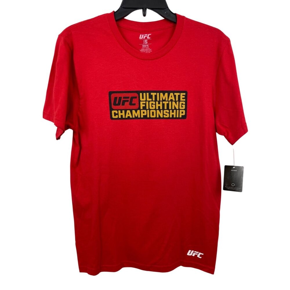 Ultimate Fighting Championship UFC Red Short Sleeve Graphic T-shirt Mens Size S